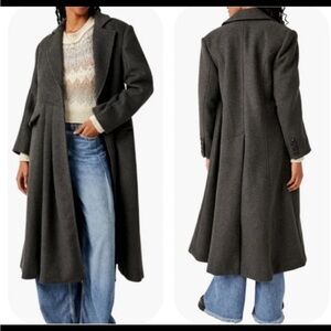 NWT Free People Victoria Long Coat - Wool